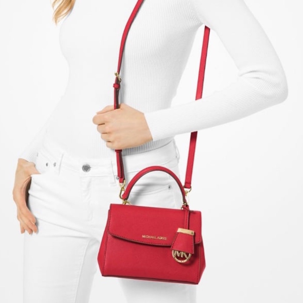 Michael Kors Ava Extra-Small Saffiano Leather Crossbody